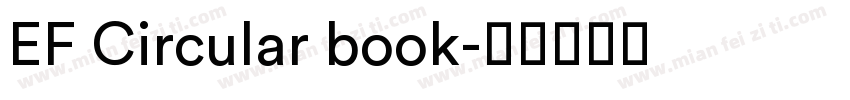 EF Circular book字体转换